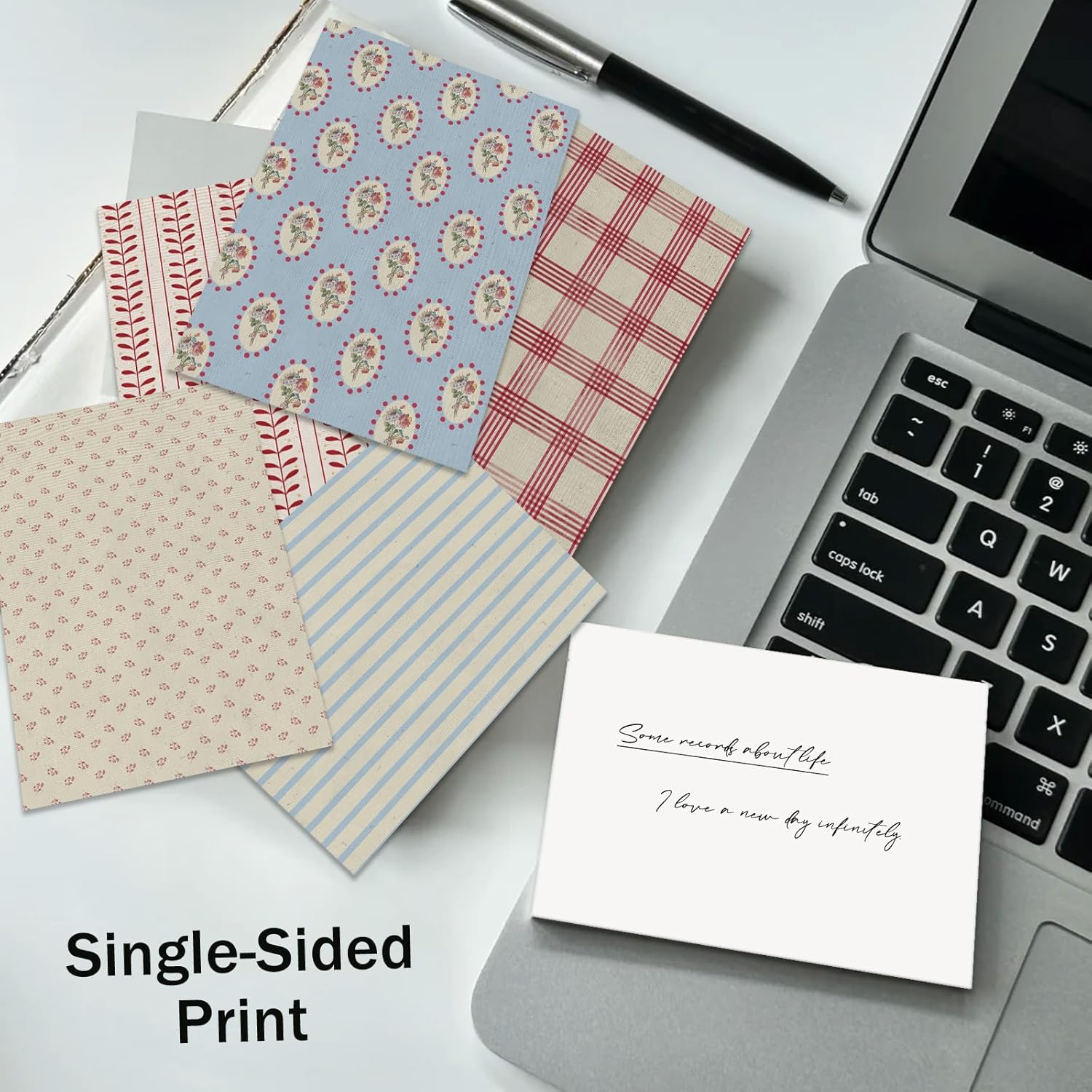 PRSTINCOL Scrapbook Paper.16 Sheets 4.1x5.8 Inch Vintage Stripe Style Scrapbook Supplies.Single-Sided Vivid Origami Decoupage Paper for DIY Crafts. Card Making. Art Journaling - Image 6